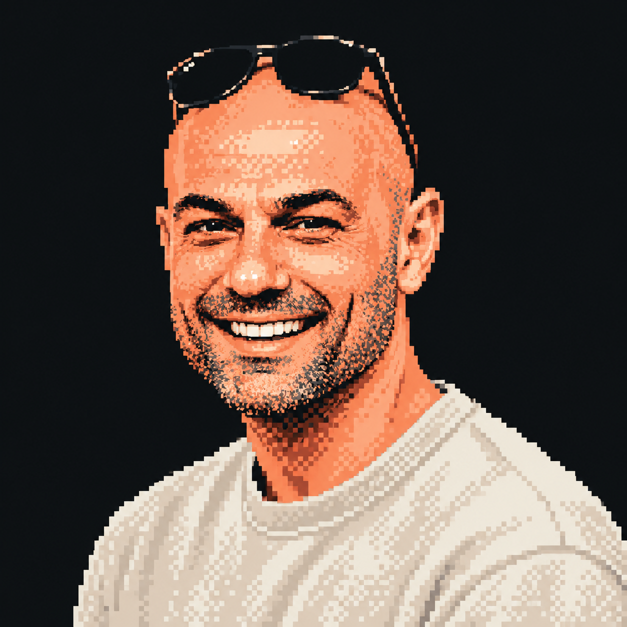 Pixel-art portrait of Yalçın Kaya